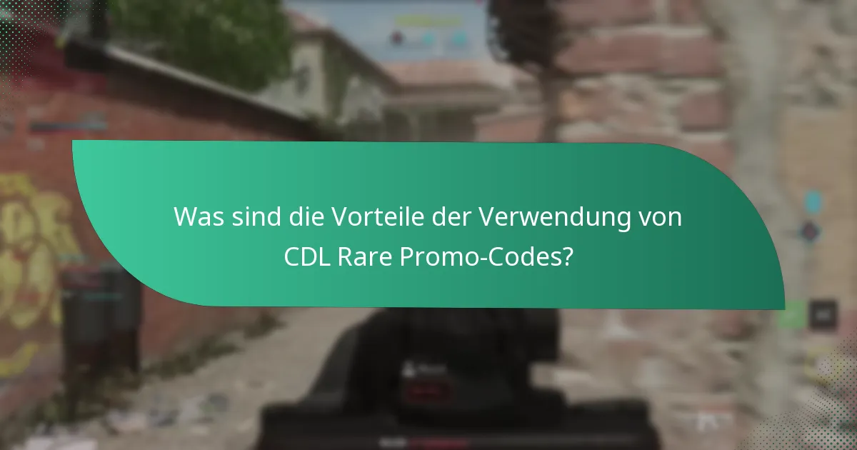 Welche Gegenstände können mit CDL Rare Promo-Codes freigeschaltet werden?