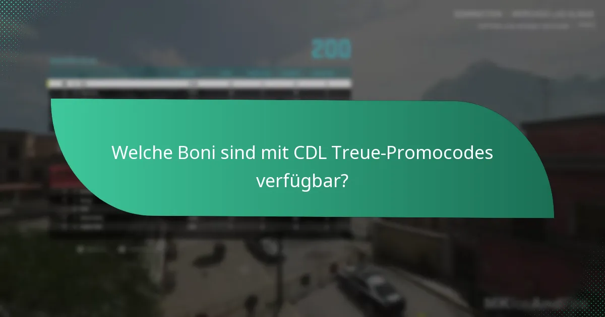Welche Boni sind mit CDL Treue-Promocodes verfügbar?